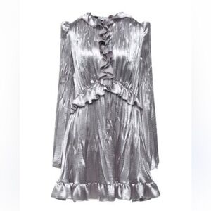 Philosophy di Lorenzo Serafini Silver Mini Dress